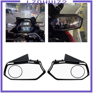 [Lzdhuiz2] 2Pcs Motorcycle Mirror Replacement Side Mirror Adjustable Angle for Xmax300 2023-2024 Turn Signals Light