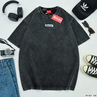 (ส่งจากไทย🇹🇭) เสื้อฟอกวินเทจลายปัก Oversize | BACON