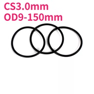CS3.0mm rubber sealing ring O-ring O-ring OD9-150mm nitrile oil sealing ring, waterproof and high te
