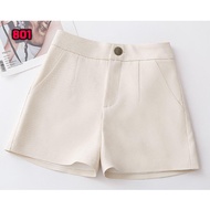 SDK801 SDK810 -S to 5XL MSIA Ready Stock Women Short Pants Casual Pants 实拍现货高腰高品质短裤西装裤