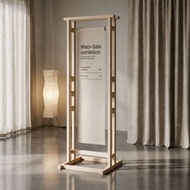 Wooden Vertical Display Rack, Simple Modern, Display Rack, Indoor Floor-standing Storage Rack, Exhib