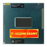 I7หลักมือถือ I7 CPU 3520เมตร Dual Core 2.9กิกะเฮิร์ตซ์4เมตร PGA988แล็ปท็อปโน้ตบุ๊คโปรเซสเซอร์ I7-3520m สำหรับ HM77 HM76