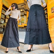 ROK CHINOS PEREMPUAN TRENDY // ROK PANJANG WANITA SPAN // ROK WANITA BAHAN CHINO // ROK SPAN CHINOS