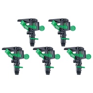 【VARSTR】 5Pcs ABS  Sprinkler Head Adjustable 0-for 360 Degree 34Ft-60Ft Spray Distance