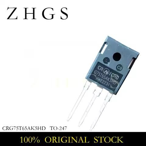 5PCS CRG75T65AK5HD TO-247 G75T65AK5HD CRG75T65 AK5HD TO247 75A 650V IGBT TRANSISTOR NEW STOCK
