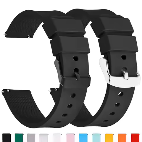 Silicone watch band Quick Release Rubber Watch Strap 18mm 20mm 22mm 24mm Watch Strap Watch Replaceme
