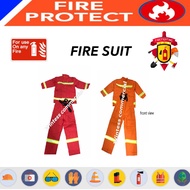 Fire Man Suit Coat and Pants Fireman Suit Firesuit Firefighter Suit FIRE SUIT