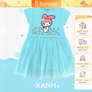 Váy bé gái My Melody Bomines đầm hoạt hình My Melody phối lưới mềm mịn 2- 12 tuổi 8kg - 36kg DTNLUOI