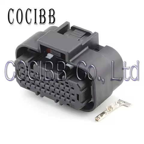 1 Set 33 Pin 1554461-1 1554458-2 Automotive ECU Wire Connector Plug Car PCB 0.6 MM Socket With Termi