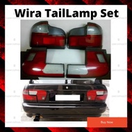 Proton wira tail lamp ( with garnish) lampu belakang proton wira garnish merah putih rear bonnet ref