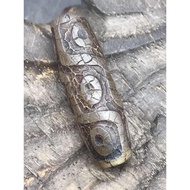 Dzi Pendant Tantric Nine-Eyed Dzi Beads Antique Dzi Beads Oversized Dzi Beads Tibetan Ornaments Anci