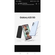 Samsung A33 5G 8ram+128gb -free  earbuds +case +glass +selfie stick lingt.