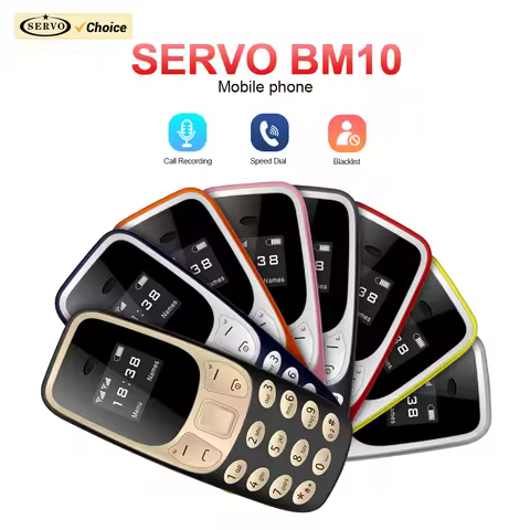 SERVO BM10 Dual SIM Super Mini Mobile Phone Bluetooth Dial Magic Voice Low Radiation Small Feature C