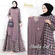 Selly set 2 in Gamis rompi terbaru