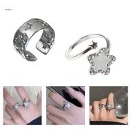 ✿ Adjustable Five-Pointed Stars Finger Rings Fashion Simple Open Rings Statement Jewelry Knuckles Ri