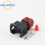 1 set 2 Pin Waterproof Auto Wire Connector Knock Sensor Fuel Injector Plug for Proton Perdana Wira  
