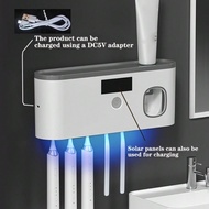 1pc UV Toothbrush Sanitizer, 99% Bacteria-Free Wall Mount Toothbrush Holder With Automatic Toothpast