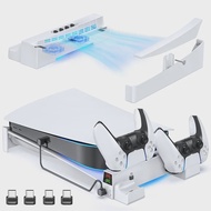 OIVO สําหรับ PS5 คอนโซลแนวนอน Cooling Stand PS5 ฐาน PS5 Controller Charger สําหรับ PlayStation 5 Dis