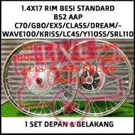 RIM BESI (1.4x17)(1.4x18)(1.6x17)(1.6x18) BS2 AAP C70/GBO/EX5/CLASS/DREAM/WAVE100/KRISS/LC4S/Y110SS/