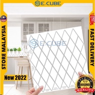 White Rhombus 3D Tiles Sticker Kitchen Bathroom Wall Tiles Sticker Self Adhesive Backsplash Clever m