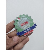 Vespa World Emblem ROMA ITALY Stainless SteelDAY