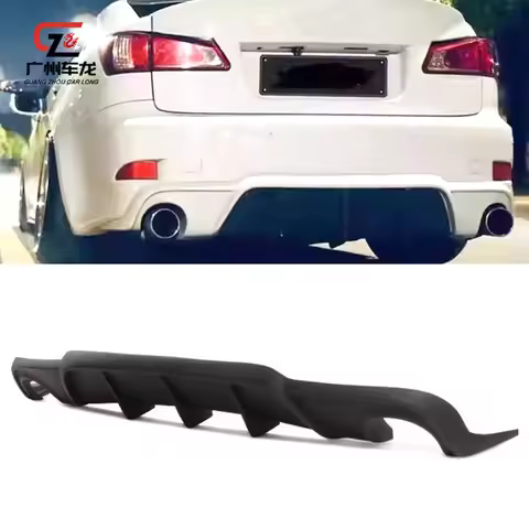 For Lexus Is250 Is300 Is350 2006-2012 ABS Material Car Bumpers Rear Diffuser Lip Tail Wing Car Bodyk