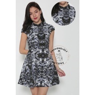 Love, BONITO~Real Picture Dress Women Cheongsam High Neck Polaise Printed Dress Branded Singapore