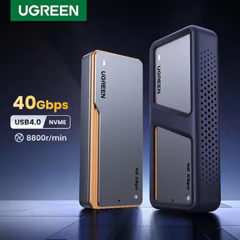 UGREEN 40Gbps NVMe SSD Enclosure M.2 to USB4.0 SSD Case Compatible with M.2 NVME PCIe Built-in Cooli