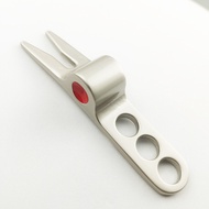 【New-store】 Zinc Alloy Golf Divot Repair Tool Pitch Groove Cleaner Golf Pitchfork Training Pitch Rep