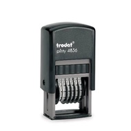 6-Digit Number Stamp Size 3.8mm Built-In Ink TR-4836