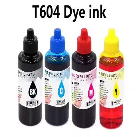 T604XL 604XL Refill Dye ink For Epson XP-2200 XP-2205 XP-3200 XP-3205 XP-4200 XP-4205 WF-2910 WF-293