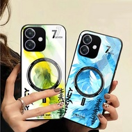 Oppo A3X A3 A5i Case - Softcase - Latest Casing - Oppo A3X A3 A5i glass softcase (GC 508)