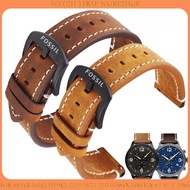 Apply To FOSSIL Vintage Genuine Leather Watch Strap for JR1401 FS5088 FS4656, Quick Release Men Watc