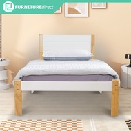 Furniture Direct ALICE Solid wood kids bed Single Bed Frame-katil budak putih