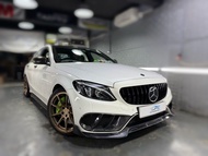 Benz W205 C200 碳纖維包圍件