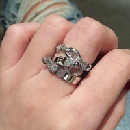 Fashion Fashion ❤ New Style Three-Layer Pig Nose Ring Three-in-One Ring Girl Hollow Design Pig Nose 