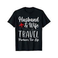 Couple Matching Husband And Wife Travel Partners For Life T-Shirt