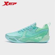 เทคโนโลยีรองเท้าบาสเก็ตบอลกันกระแทก Xtep Lingji สำหรับผู้ชาย876219120001กันกระแทกแบบล็อก TPU แฟชั่น