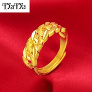 cincin emas 916 gold ring womens open twist retro girl gift
