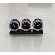 Triple gauges meter ( Meter tiga beradik ) for rc. WPL D12, RC Dmax and other type of  RC. Decoratio