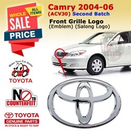 Camry (second spec 2004-06) Front Grille Logo Emblem Salong (Original) 75311- TOYOTA (2nd Batch) ACV