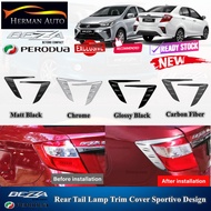 HermanAuto Perodua Bezza 2019-2023 Rear Tail Lamp Trim Cover Sportivo Design Accessories Bezza Facel