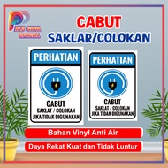 Sticker remove the saker or scratch if you don't use an electric saker sticker