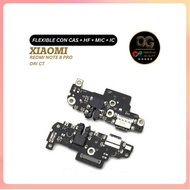 FLEXIBLE XIAOMI REDMI NOTE 8 PRO CON CAS + HF + MIC + IC ORI CT Charger Original