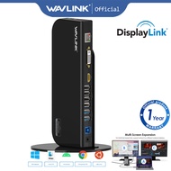 Wavlink Universal Docking Station USB 3.0 HUB with Displaylink 2K Dual 1080P HD Video Monitor Suppor