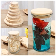 ZHAOX Mason Jar Lid Wooden Bottle Sealing Caps Compatible Canning Storage