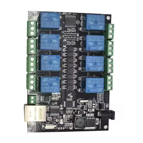 NC-1000 Ethernet RJ45 TCP/IP WEB Remote Control Board With 8 Channels Relay Integrated 250VAC 485 Ne