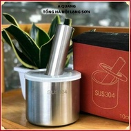 HIGH QUALITY STAINLESS STEEL 304 STEEL STEEL PILL SET - Garlic pounder, pepper pounder, spice pounde