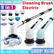 [✅SG Ready Stock] 6/9 in 1 Portable Electric Cleaning Brush Set Kit Replaceable Cleaning Heads Scrub
