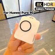 For Huawei Pura 90 3D Metal Ring Camera Lens Tempered Glass Cover For Huawei Pura90 Phone Back Camer